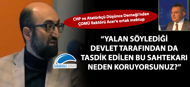 "Yalan söylediği devlet tarafından da tasdik edilen bu sahtekarı neden koruyorsunuz?"