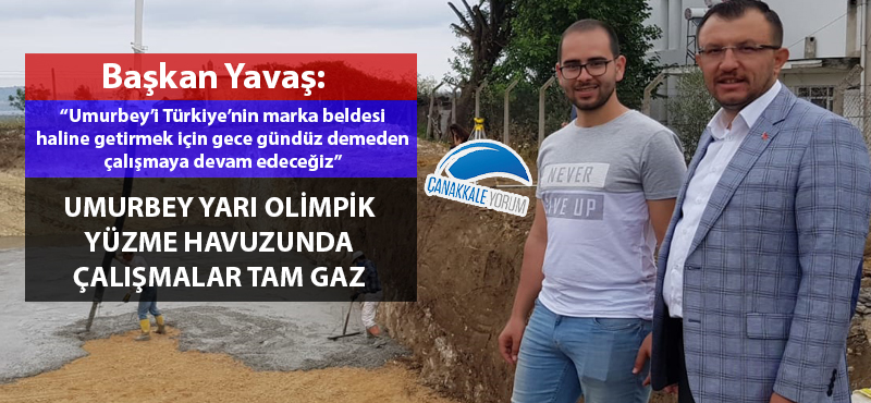 Umurbey Yarı Olimpik Yüzme Havuzunda çalışmalar tam gaz