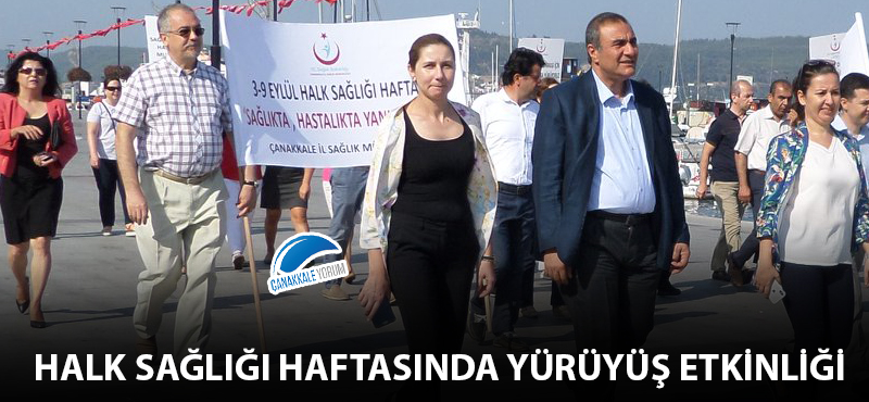 Halk Sağlığı Haftasında yürüyüş etkinliği