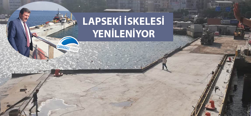 Lapseki İskelesi yenileniyor