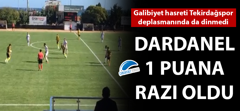 Çanakkale Dardanelspor 1 puana razı oldu