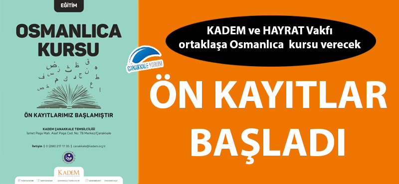 KADEM ve HAYRAT Vakfından ortaklaşa Osmanlıca kursu