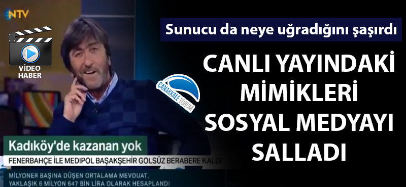 Rıdvan Dilmen'in mimikleri sosyal medyayı salladı