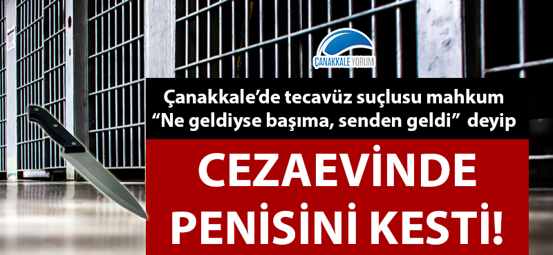 "Ne geldiyse başıma senden geldi" deyip cezaevinde penisini kesti!