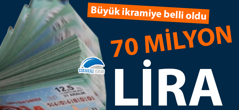 Büyük ikramiye belli oldu: Tam 70 milyon lira!