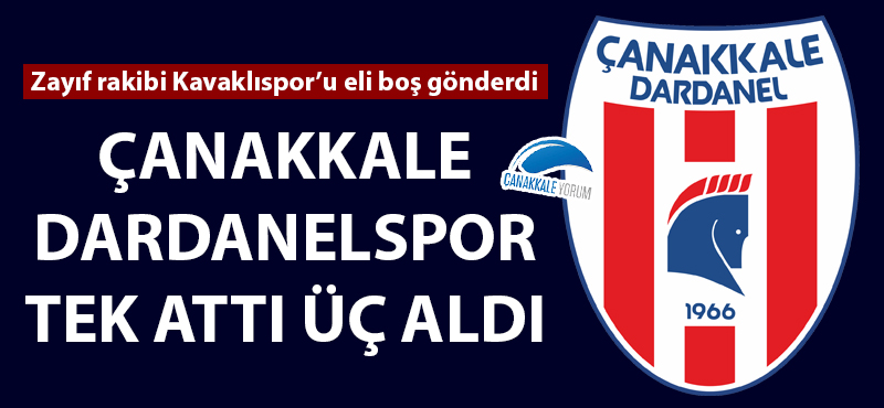 Çanakkale Dardanelspor tek attı üç aldı