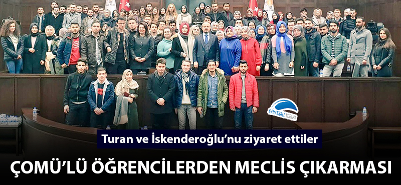 ÇOMÜ'lü öğrencilerden Meclis çıkarması