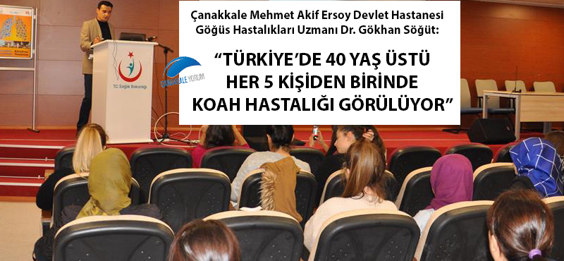 "Türkiye'de 40 yaş üstü her 5 kişiden birinde KOAH hastalığı görülüyor"