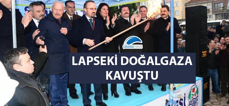 Lapseki doğalgaza kavuştu