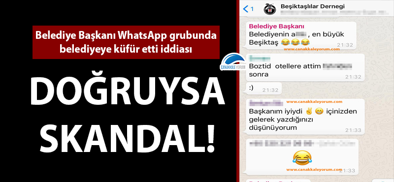 CHP'li Belediye Başkanı WhatsApp grubunda belediyeye küfür etti iddiası!