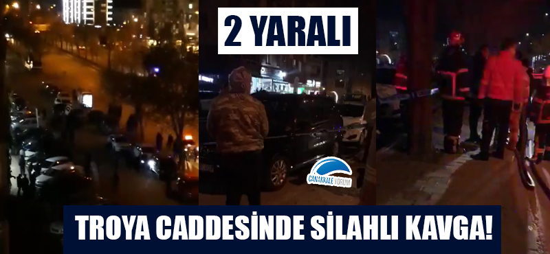 Troya Caddesinde silahlı kavga: 2 yaralı