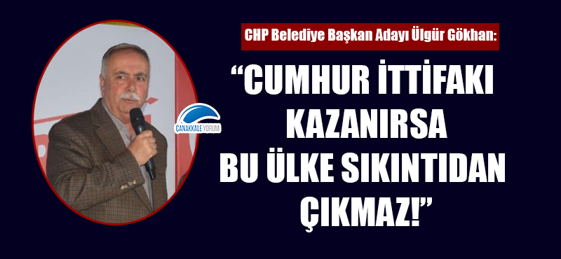 Ülgür Gökhan: "Cumhur İttifakı kazanırsa bu ülke sıkıntıdan çıkmaz!"