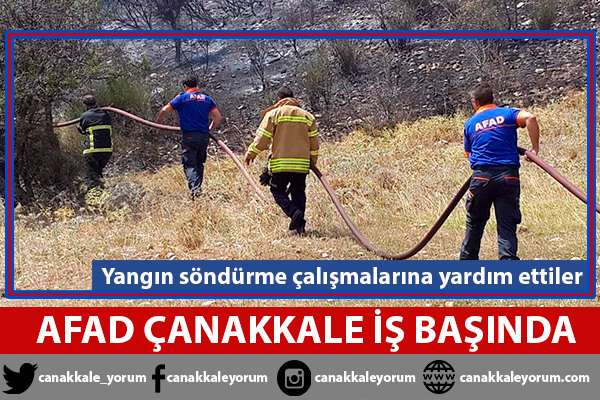 AFAD Çanakkale iş başında