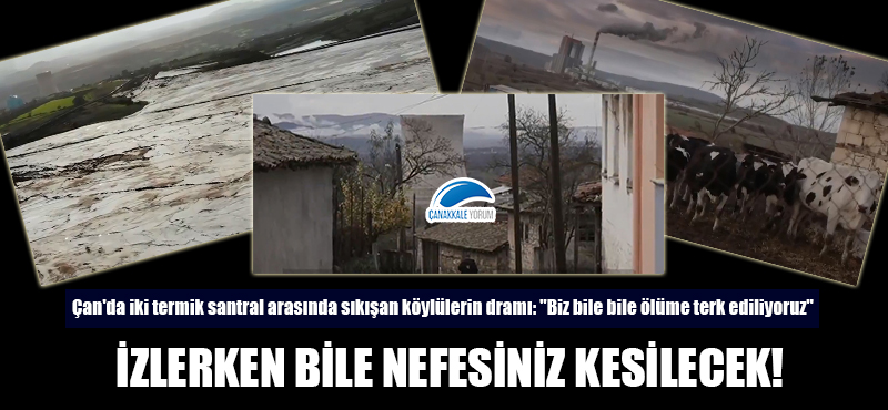 Çan'da iki termik santral arasında sıkışan köylülerin dramı: "Biz bile bile ölüme terk ediliyoruz"