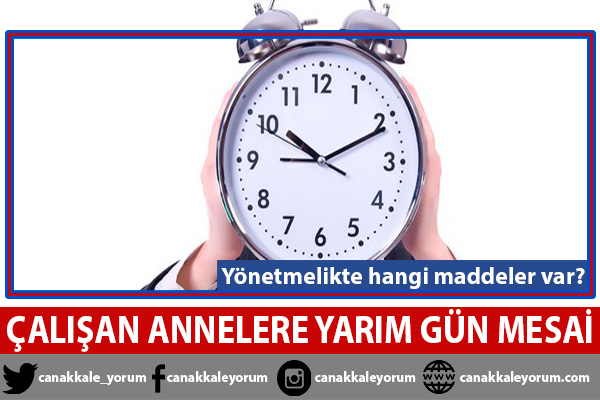 Çalışan annelere yarım gün mesai