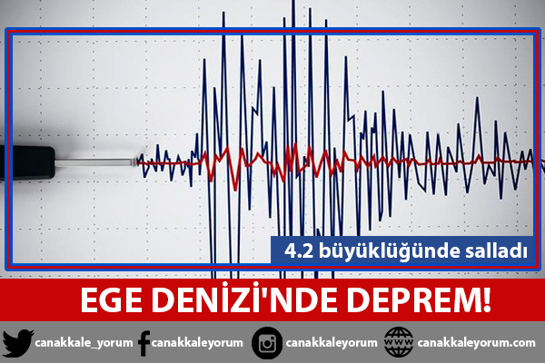 Ege'de 4.2'lik deprem!