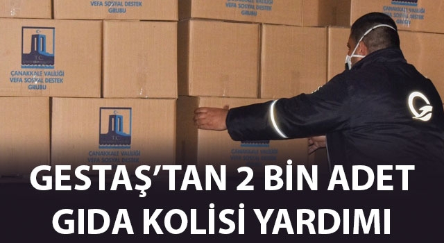 Gestaş’tan 2 bin adet gıda kolisi yardımı