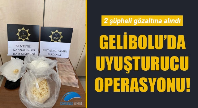 Gelibolu'da uyuşturucu operasyonu: 2 gözaltı