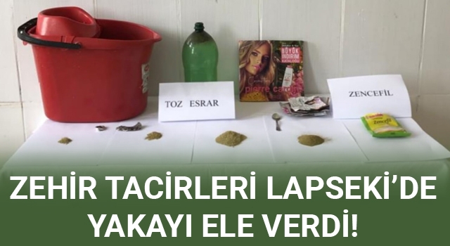 Zehir tacirleri Lapseki'de yakayı ele verdi!