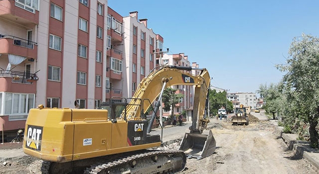 Lapseki'de çevre yolu çalışmaları sürüyor