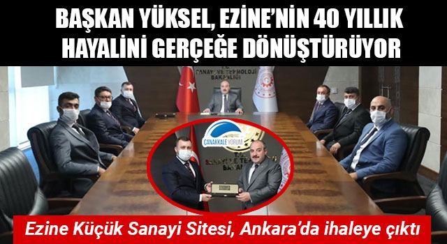 Başkan Yüksel, Ezine’nin 40 yıllık hayalini gerçeğe dönüştürüyor