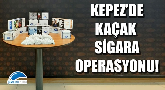 Kepez'de kaçak sigara operasyonu!