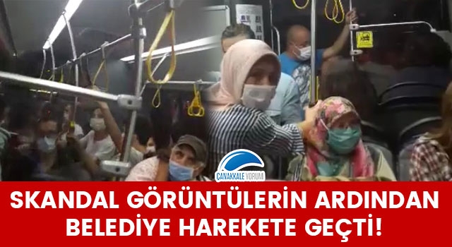 Skandal görüntülerin ardından Çanakkale Belediyesi harekete geçti!