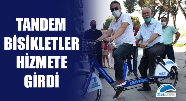 Tandem bisikletler hizmete girdi