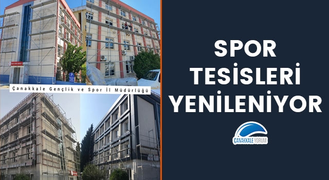 Çanakkale’deki spor tesisleri yenileniyor