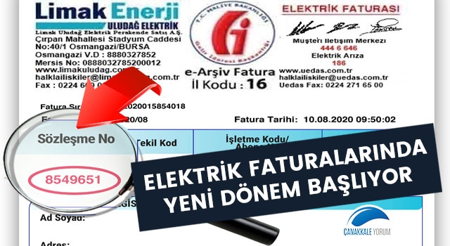 Elektrik faturalarında yeni dönem başlıyor