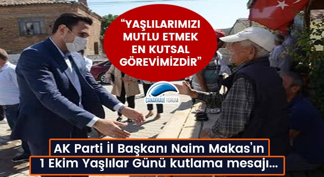 Başkan Makas: "Yaşlılarımızı mutlu etmek en kutsal görevimizdir"