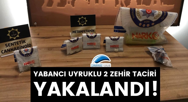 Çanakkale’de yabancı uyruklu 2 zehir taciri tutuklandı!