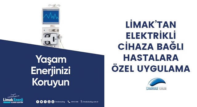 Limak’tan, elektrikli cihaza bağlı hastalara özel uygulama