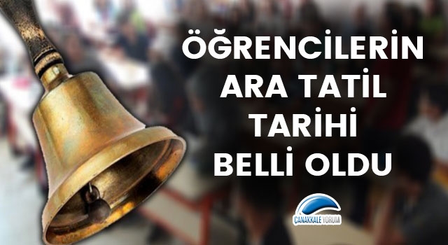 Öğrencilerin ara tatil tarihi belli oldu