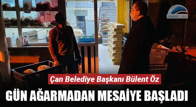 Başkan Öz, gün ağarmadan mesaiye başladı