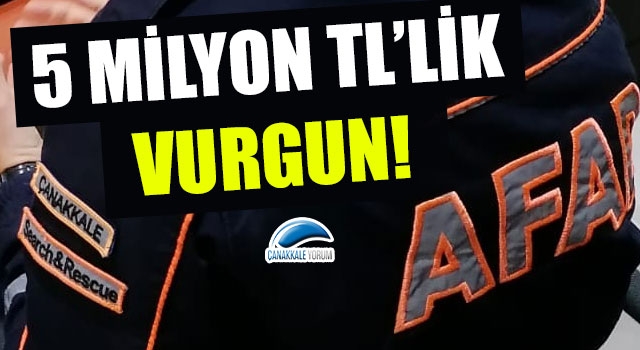 Çanakkale AFAD'da 5 milyon TL'lik vurgun: Eski İl Müdürü meslekten ihraç edildi, satın alma müdürü açığa alındı!