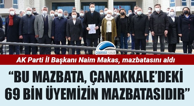 Başkan Makas, mazbatasını aldı