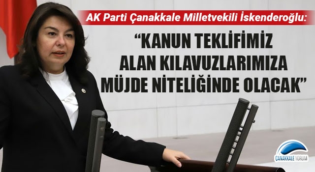 Jülide İskenderoğlu: “Kanun teklifimiz, alan kılavuzlarımıza müjde niteliğinde olacak”