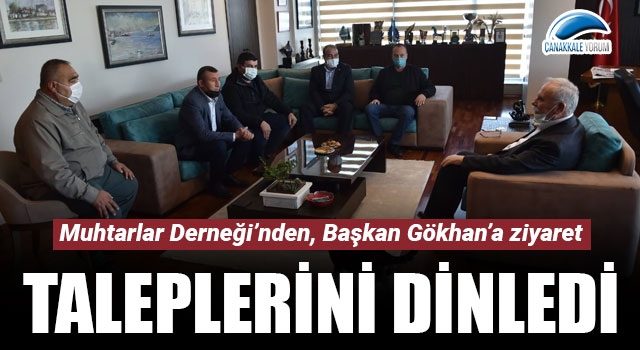 Muhtarlar Derneği’nden, Başkan Gökhan’a ziyaret