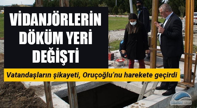 Vatandaşların şikayeti Oruçoğlu'nu harekete geçirdi: Vidanjörlerin döküm yeri değiştirildi