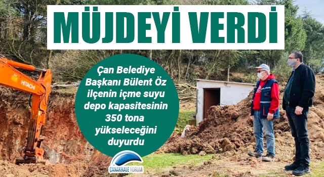 Başkan Öz müjdeyi verdi: İçme suyu depo kapasitesi 350 tona çıkarılıyor