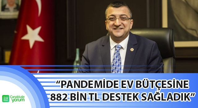 Başkan Öz: “Pandemide ev bütçesine 882 bin TL destek sağladık”