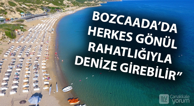 Bozcaadalı işletmecilerden 'denizlerimiz temiz' mesajı