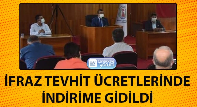 Çan Belediyesi, İfraz Tevhit ücretlerinde indirime gitti