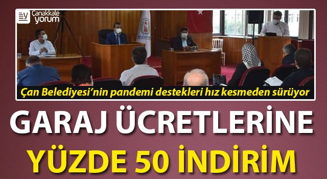 Çan Belediyesi’nden garaj ücretlerine yüzde 50 indirim