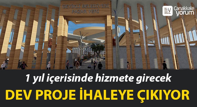 Geyikli kapalı pazar yeri projesi ihaleye çıkıyor