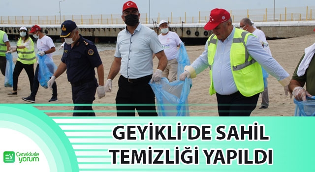 Geyikli’de sahil temizliği yapıldı