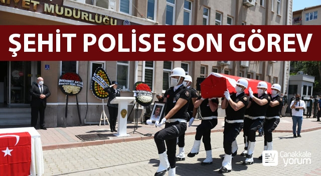 Şehit polise son görev