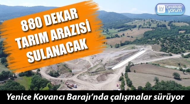 Yenice Kovancı Barajı’nda çalışmalar sürüyor