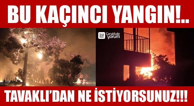 Bu kaçıncı yangın!.. Tavaklı’dan ne istiyorsunuz!!!